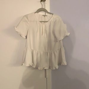 White Madewell top size S